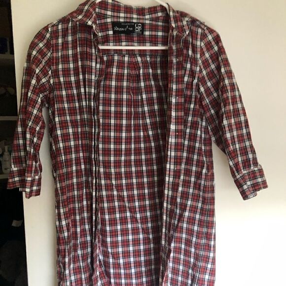 [steven Alan] exclusive for Barney’s plaid tunic #9 - Picture 1 of 6